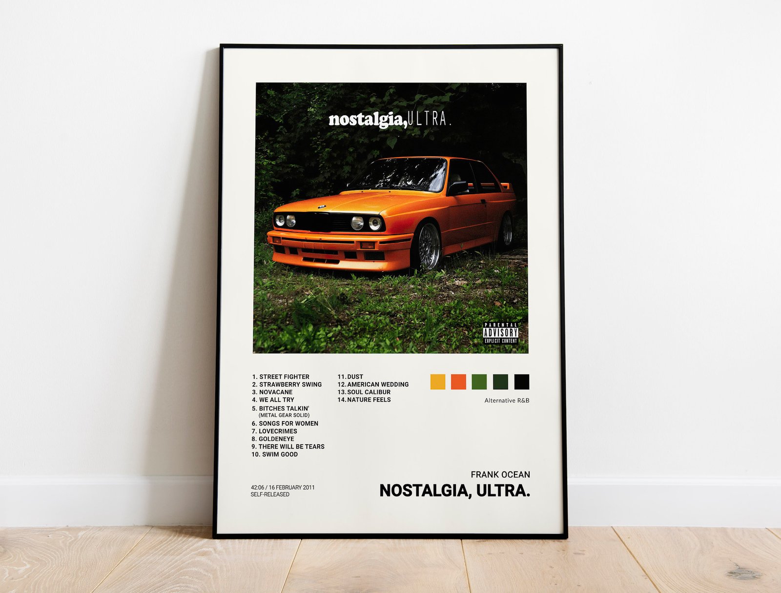 Frank Ocean - Nostalgia, Ultra Album Cover Poster